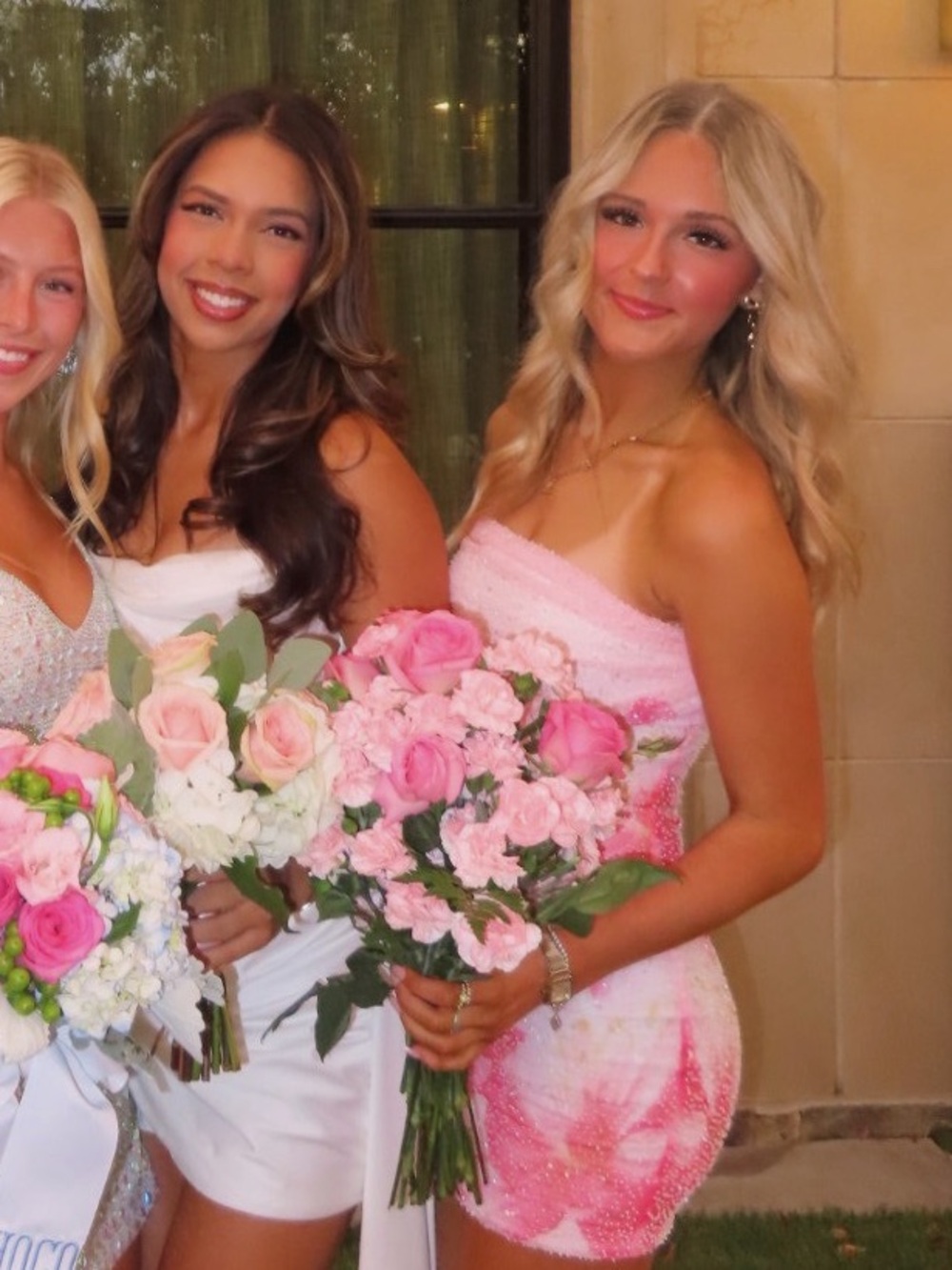 Pink Floral Mini Dress - Hoco Pink Homecoming Dress